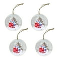 thumbnail image 1 of 4Pcs Christmas The One Where We Were Wooden Round Pendant Christmas Tree Decoration, 1 of 7