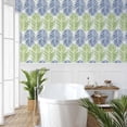 thumbnail image 2 of NextWall Two Toned Palm Peel and Stick Wallpaper (Coastal Blue & Fern Green), 2 of 16