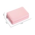 thumbnail image 4 of Caja de joyería de doble capa Bewildely organizador de cuero PU rosado, 4 of 6