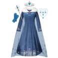thumbnail image 3 of Disney Frozen Princess Elsa Dress Girl Cosplay Costume Birthday Carnival Party Snow Queen Long Sleeve Winter Clothes Kids Outfit, 3 of 5
