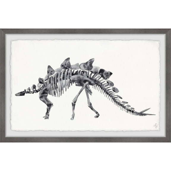 Marmont Hill Big Stegosaurus Skeleton Framed Wall Art