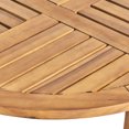 thumbnail image 4 of 27.5'' Wide Teak Table - Nature - Inspired Design - Balcony Brunch / Comfortable to Use, 4 of 7