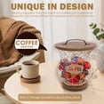 thumbnail image 6 of Tzdxfgl Coffee Pod Holders Basket with Wood Lid, Large Capacity K Cup Holders for Counter, Gold, 6 of 11