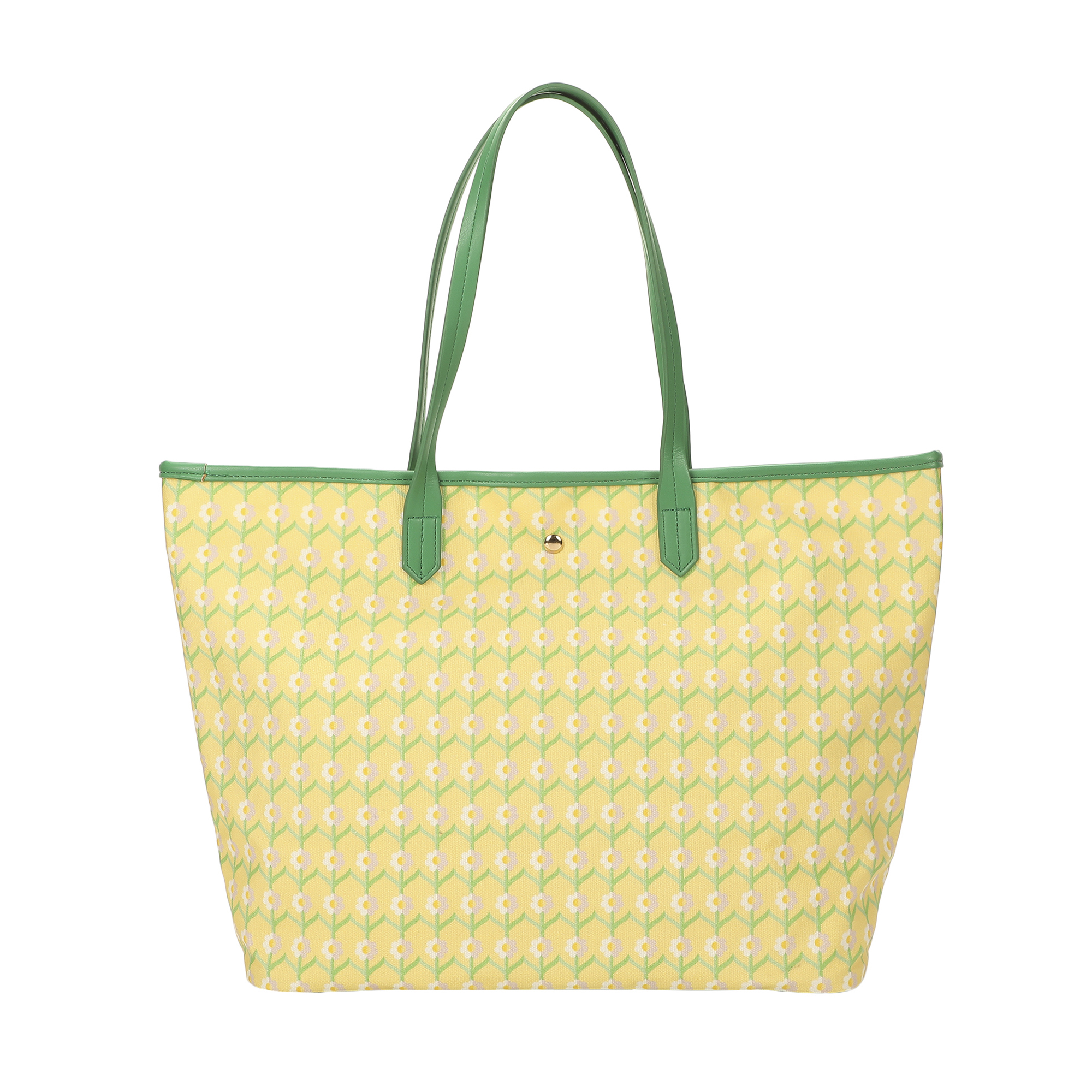 Packed Party Women's Floral Print Oversized Tote, Yellow