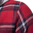 thumbnail image 5 of DDAPJ pyju Fall Fashion Shirts for Men 2023 Clearance, Men's Slim Fit Stretch Plaid Hoodie Long Sleeve Drawstring Flannel Shirt Jackets Casual Button Down Shacket Jacket, 5 of 9