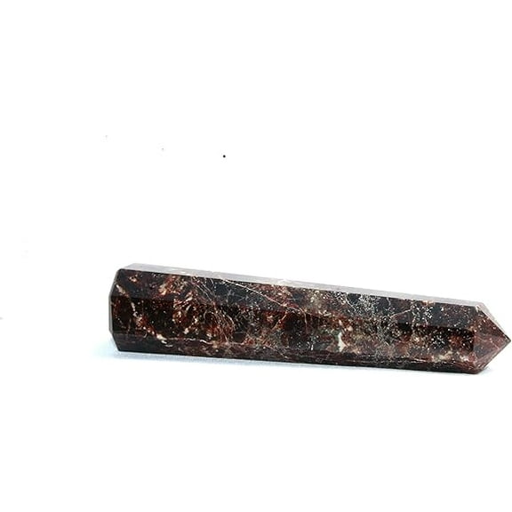 Jet Garnet Obelisk 4 inch Approx. 70-100 GMS Energized Authentic Gemstone Genuine Crystal Jet