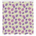 thumbnail image 3 of Ambesonne Aloha Shower Curtain, Leaves Pattern Grunge Style, 69"Wx84"L, Lavender Lilac, 3 of 3