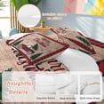 thumbnail image 2 of Merry Christmas Duvet Cover Set Twin Size, Red and Black Buffalo Plaid Truck Tree 4 Piece Soft Microfiber Bedding Set Holiday Bedding, 1 Comforter Cover, 1 Flat Sheet, 2 Pillowcases, 2 of 9