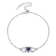 thumbnail image 1 of Pulsera de tobillo de plata esterlina Silvora para mujer tobilleras de infinito con piedra de nacimiento de corazón de septiembre joyería de playa de verano regalo para esposa madre e hija, 1 of 8