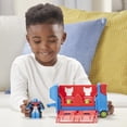 thumbnail image 4 of Transformers Rescue Bots Academy Flip Racers Optimus Prime Trailer, 4 of 13