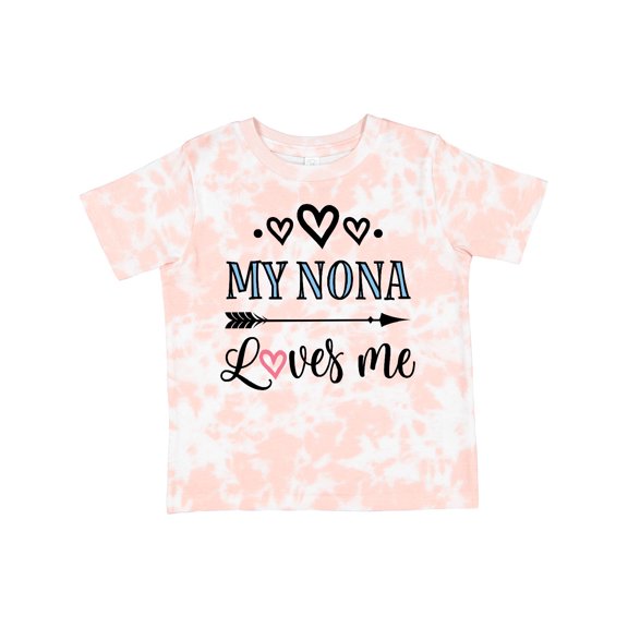 Inktastic My Nona Grandma Loves Me Girls Girls Toddler T-Shirt