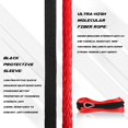 thumbnail image 3 of Cuerda para winche XPV AUTO SK75 de 15 m, 4200 kg, sintética roja, 3 of 6