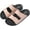 Pink, variant on Womens Cushioned Two Strap Footbed Sandals Lightweight Open Toe Slide Sandals