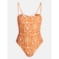 thumbnail image 5 of Time and Tru Women's and Women's Plus Lace Up One Piece Swimsuit, Sizes XS-3X, 5 of 5