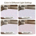 thumbnail image 7 of ODIKA 8'x10' Washable Area Rug Pastel Grid Design Star Accent Fantasy Theme Decorative for King Size Bedroom Under Bed, Master Suite, Non-Shedding, Easy Care, 7 of 7