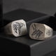 thumbnail image 2 of Anillos con patrón de Horus y Anubis de Los dioses egipcios para hombres, anillo ajustable de moda Punk Vintage, regalos de joyería, nuevo diseño, 2 of 4