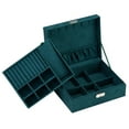 thumbnail image 2 of Women Jewelry Box Organizer 2 Layer Large Lockable Display Jewelry, 2 of 4