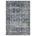 thumbnail image 3 of GlowSol 5'x7' Washable Area Rugs for Living Room Bedroom Floral Print Rug Soft Accent Rug, Blue, 3 of 7