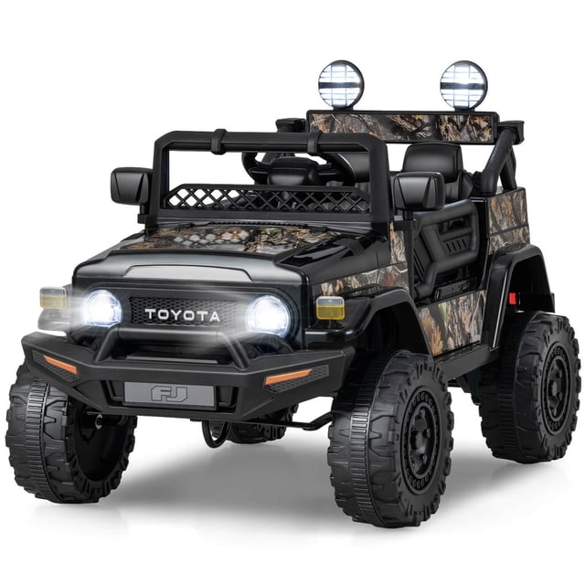 Gymax Licensed Toyota FJ Toddler Ride on Car 12V Battery Powered Kids Truck Black