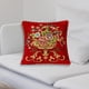 thumbnail image 1 of Funda de Almohada Macarena Cuadrada 48x48cm Estampado Floral Rojo, 1 of 8
