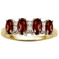 thumbnail image 2 of Tommaso Design� Genuine 4 Stone Garnet Band, 2 of 9