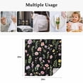 thumbnail image 5 of Cloth Napkins Set of 8 - 20x20 Inches, Pink Spring Floral Washable Reusable Table Napkins, Flowers Botanical Elegant Pastoral Black Soft & Absortbent Dining Napkin for Party Wedding Hotel Restaurant, 5 of 8