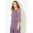 thumbnail image 3 of Catherines Women's Plus Size Sequin Chiffon Duet Blouse, 3 of 6