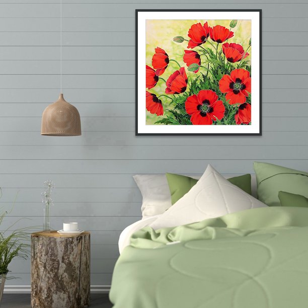 5D DIY diamante pintura flor taladro completo bordado cruz puntada arte imagen Likrtyny decoración de arte