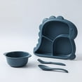 thumbnail image 2 of KEINXS Silicone Toddler Plates with Spoon Fork Bowl set  Baby Divided Dinosaurs Plates Self Feeding Training Baby Dinner Plate Set, 2 of 7
