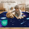 thumbnail image 4 of ODIKA Nebula Swirling Cosmic Meteorite Motif Planetary Large Galaxy Refined Structured for Great Room, Indoor Open Concept, Living Low Profile Flatwoven, 4 of 7