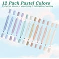 thumbnail image 2 of czcpp-12 Pack Aesthetic Cute Highlighters Assorted Colors Pastel with Soft Chisel Tip Marker Pens No Bleed Bible for Journaling Notes School Office Supplies, 2 of 4