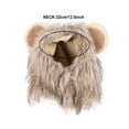 thumbnail image 3 of Pets Lion Mane Wig Hood Dog And Cat Fancy Wearable Lion Hair Accessories Pets Clothes For Halloween Christmas Easter Festival Party(M-12.6In), 3 of 8