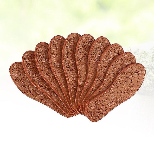 Plantillas cálidas gruesas Plantillas de zapatos de lana de alpaca de imitación Almohadillas de zapatos de desodorización absorbentes calientes para el tama?o de invierno 3910setbrown XianweiShao 8390614432116