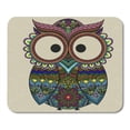 thumbnail image 1 of SIDONKU Cute Boho Ornamental Owl Ethnics Abstract Doodle on Floral Sketch of Totem with Feather in Birds Mousepad Mouse Pad Mouse Mat 9x10 inch, 1 of 1