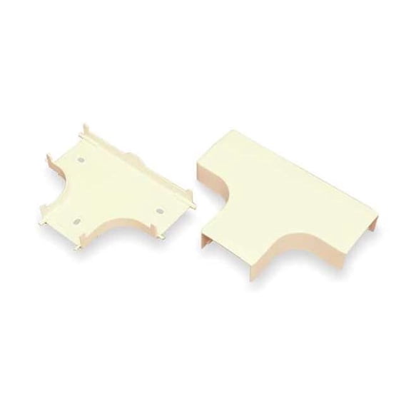 Tee Raceway, PN03 Series, 1 Channel, 2-3/4 in W, 1/2 in H, 4-1/4 in L, Ivory