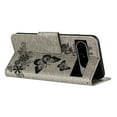 thumbnail image 5 of Feishell Wallet Case for Google Pixel 8 Pro,Retro PU Leather Butterfly Embossed Pattern Full Protection Anti-Scratch Magnetic Clasp Flip Holder Card Slots & Cash Pocket Phone Cover,Gray, 5 of 9