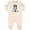 Natural Heather, variant on Inktastic B/w Parti Doodle Dog Baby Fleece Romper