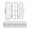 Cute Pastel Rainbow Background, variant on Plastic Pencil Box Large Capacity Pencil Boxes Clear Boxes with Snap-Tight Lid Stylish Office Supplies Storage Organizer Box White Flowers and Leaves