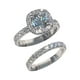 thumbnail image 1 of Minnieouse Anillo de compromiso de boda de primera calidad, cómodo de llevar, conjuntos de anillos nupciales de moda apilables dobles Ropa, zapatos y accesorios Miscelánea Plata 7, 1 of 6