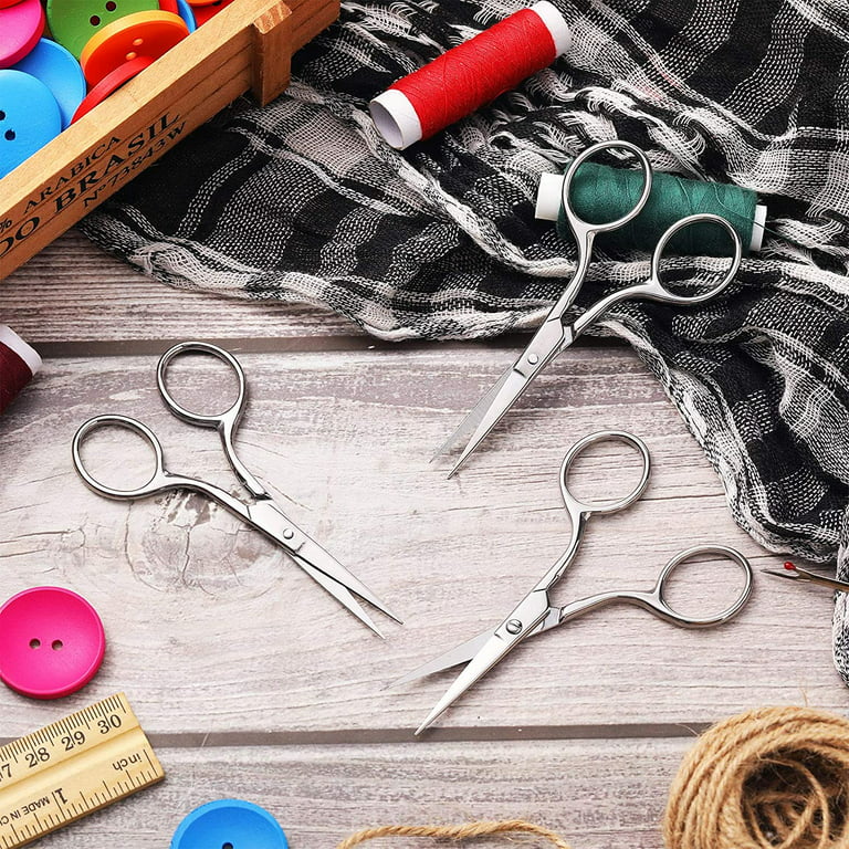 Scissors All Purpose, Embroidery Scissors, Small Scissors,  Scissors For Crafting, Sewing Scissors, Sharp Scissors, Embroidery Scissors,2pack  : Arts, Crafts & Sewing