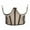Black, variant on Underbust Corset Belts for Women Lace Up Tie Back Bustier Sheer Mesh Cincher Waist Belt