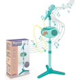 thumbnail image 1 of Kids Karaoke Machine For Girls With Adjustable Stand, Bluetooth Karaoke Microphone With Vioce Changer, Singing Recorder - Microphones For Singing Birt, 1 of 5