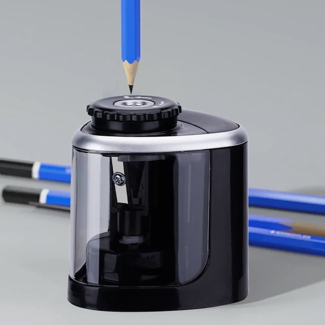 Fesfesfes Electric Pencil Sharpener Creative Automatic Operated Sharpener,Helical Blade Colored Pencils for Classroom Home Office Stationery