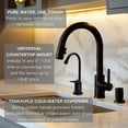 thumbnail image 5 of Westbrass R203-NL-12 6" Touch-Flo Style Pure Water Dispenser Faucet, Oil Rubbed Bronze, 5 of 12