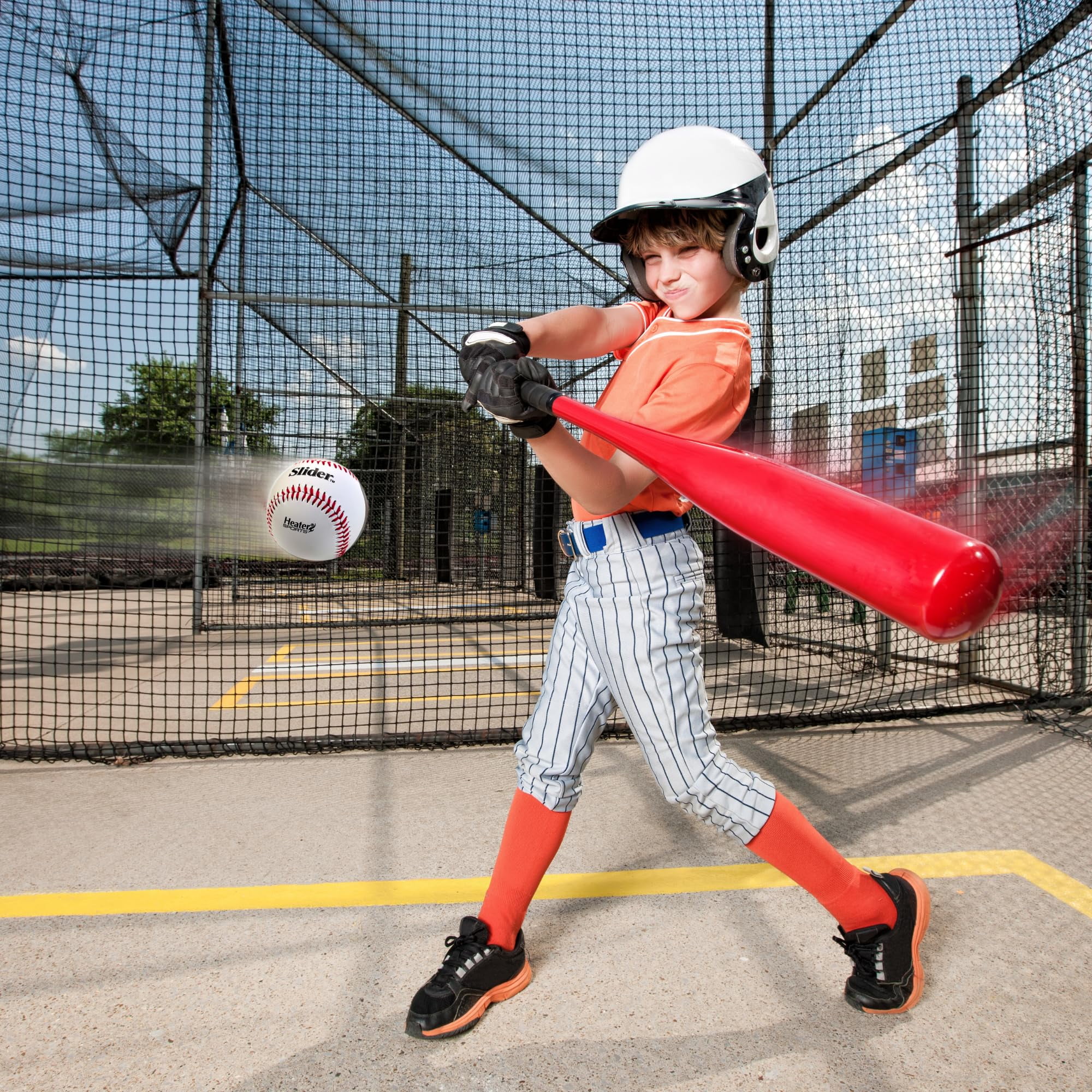 Heater Sports Slider Lite Genuine Leather Pitching Machine Baseballs - 1 Dozen, Accurate, & Long-Lasting