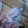 thumbnail image 6 of Lauren Ralph Lauren WHITE PAISLEY Captiva Paisley Triangle Halter Swim Top, US 8, 6 of 9