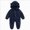 A85--Navy, variant on 6-9 Months Newborn One-Piece Jumpsuit Newborn Infant Baby Girl Boy Cute Solid Long Sleeves Cartoon Ear Fleece Footed Hooded Zipper Romper Warm Jumpsuit Outfits Navy Newborn Gift