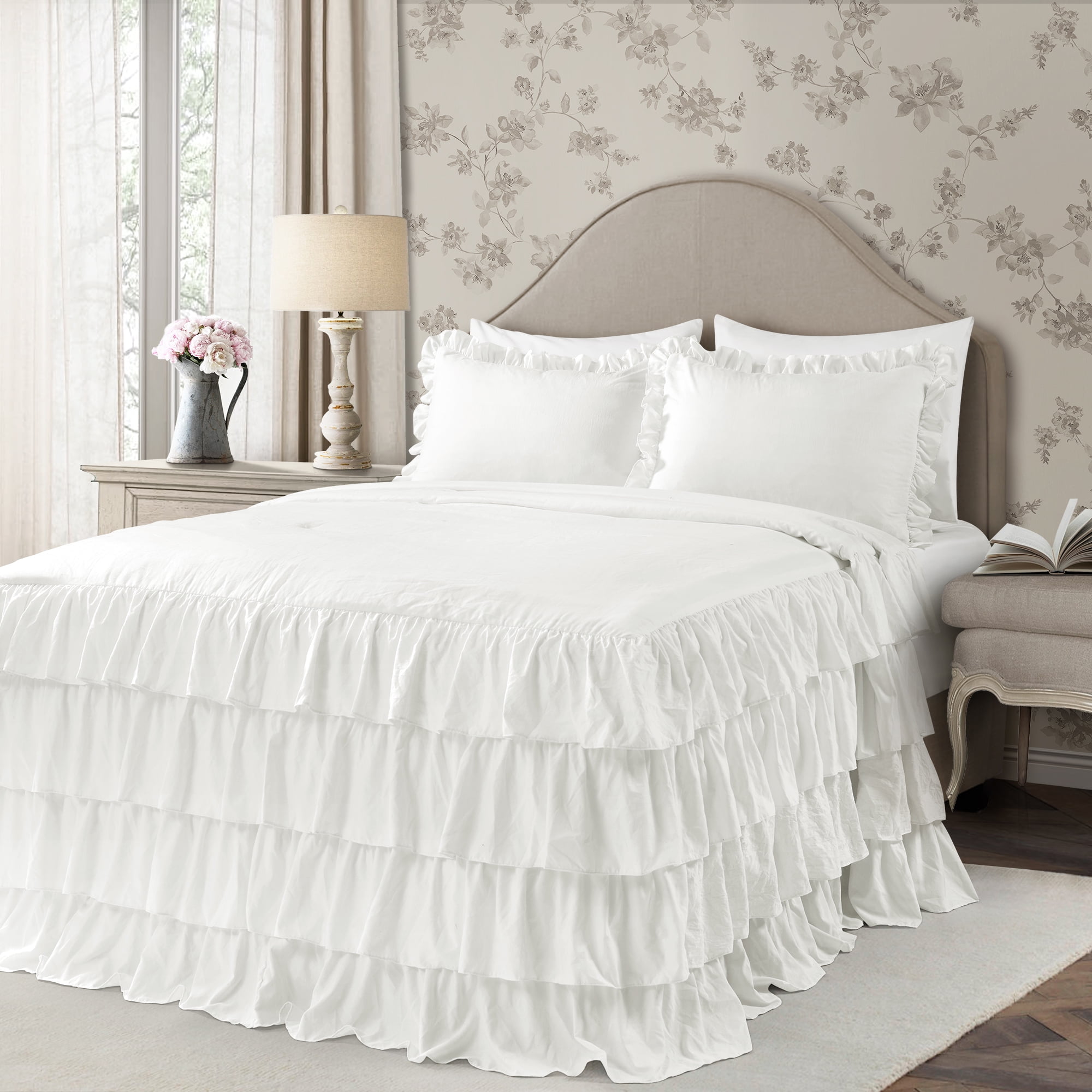Allison Ruffle Skirt Bedspread, Multiple Colors