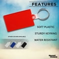 thumbnail image 2 of Rectangle Soft Keychains Set of 10, Bulk Pack - Perfect for Home, Tradeshows, Other Events - Red, 2 of 5