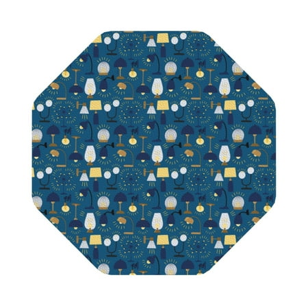 

Zeuib Various Lights Print Set of 6 Coasters for Drinks Glass & Cups Stain Protection Table Coaster Set Decorative Coffee Cup Coasters Housewarming Gift for Home Decor Octagon